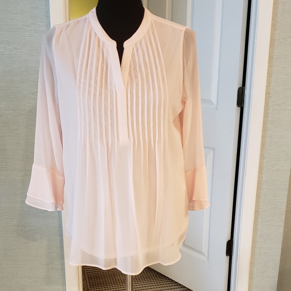 Baby Pink top with front overlay PM